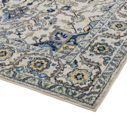 Persian Blue Traditional Easy To Clean Floral Rug For Dining Room -160Cm X 230Cm - thumbnail 4