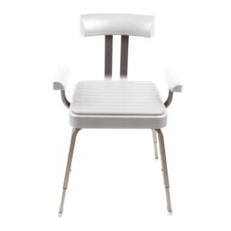Croydex Serenity White Aluminium & Moulded Plastic Freestanding Shower Chair (H)845mm (W)545mm - thumbnail 6