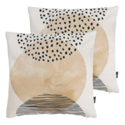 icon Indoor And Outdoor Mono Sunset Kyoto Set Of 2 Waterproof Filled Cushion - thumbnail 1