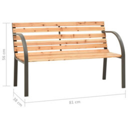 Berkfield Children Garden Bench 81 Cm Chinese Fir Wood - thumbnail 6