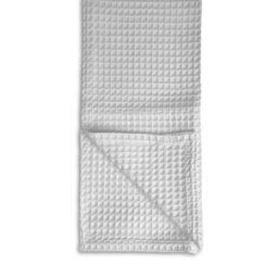 Allure Bath Fashions Luxury Super King Size Waffle Throw Blanket Bedspread 250 X 260Cm - White - thumbnail 2