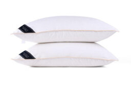 Littens Premium Cotton Dual Blend Microfibre Filled Pair Pillows, 233Tc Cotton - thumbnail 4