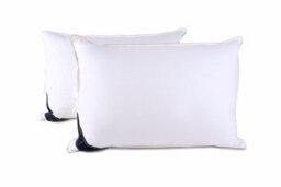 Littens Premium Cotton Dual Blend Microfibre Filled Pair Pillows, 233Tc Cotton - thumbnail 3