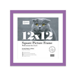 "12X12"" Purple Picture Frame - 12X12"" Square Frame With 11X11"" Mount For 12X12""/11X11"" Pictures Luxurious Style Wall Art, 1 Pack" - thumbnail 1