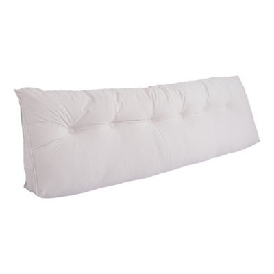 Living And Home Aristocratic White Bed Sofa Chenille Triangle Throw Pillow 180Cm W X 20Cm D X 50Cm H - image 1