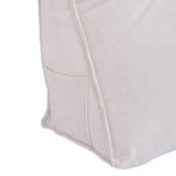 Living And Home Aristocratic White Bed Sofa Chenille Triangle Throw Pillow 180Cm W X 20Cm D X 50Cm H - thumbnail 4
