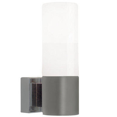 Nordlux Tang Indoor Wall Light Silver Glass E14 Ceiling Or Wall Mounting - Mains Powered , Ip44 - image 1
