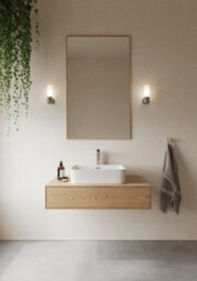 Nordlux Tang Indoor Wall Light Silver Glass E14 Ceiling Or Wall Mounting - Mains Powered , Ip44 - thumbnail 2
