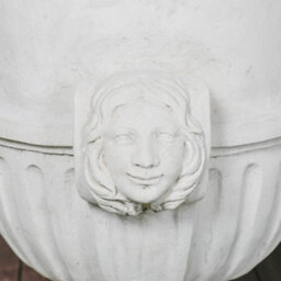 Giant White Floral Design Vase - thumbnail 5