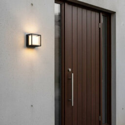 Ultra Beam Lighting Ultrabeam Square Black Outdoor Led Wall Light 12 Watt Led 1200 Lumens - thumbnail 3