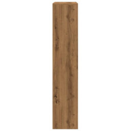Berkfield Room Divider Bookcase 4-Tier Artisan Oak 143.5X29X143.5 Cm Engineered Wood - thumbnail 6
