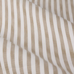 Yard Hebden Striped Cotton Blackout Pencil Pleat Curtains, Natural, (W) 168 X (D) 183Cm - thumbnail 6