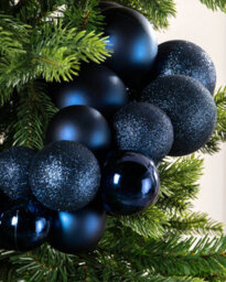Werchristmas Navy Bauble Cluster Arch, 60 Cm - thumbnail 5