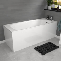 Nes Home White Vanity Unit With Basin, Wc Unit, Btw Toilet & 1700mm Bathtub - thumbnail 5
