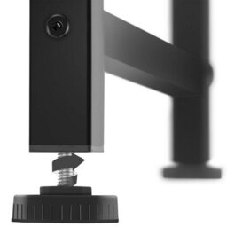Tectake Desk Melrose - Corner Desk With A Movable Monitor Stand 130 Cm - Industrial Wood Light, Oak Sonoma - thumbnail 5