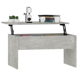 Berkfield Modern Coffee Table Concrete Grey 80X50.5X41.5 Cm Engineered Wood - thumbnail 7
