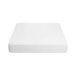 Living And Home Kine Size Waterproof Fully Mattress Encasement Protector Jersey Knit Fabric Pure White 150Cm X 200Cm X 40Cm - thumbnail 5