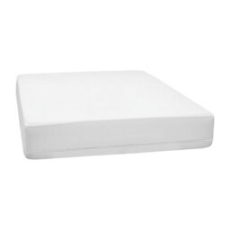 Living And Home Kine Size Waterproof Fully Mattress Encasement Protector Jersey Knit Fabric Pure White 150Cm X 200Cm X 40Cm - thumbnail 4