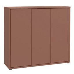 Furniture To Go Alice Springs Shoe Cabinet With 3 Doors Push-To-Open In Terracotta - thumbnail 2