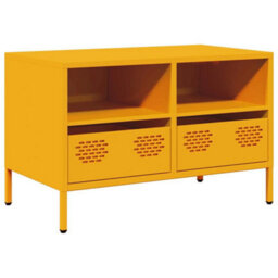 Berkfield Industrial Tv Cabinet Mustard Yellow 68X39X43.5 Cm Cold-Rolled Steel