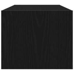 Berkfield Tv Cabinet Black Oak 80X31X25.5 Cm Engineered Wood - thumbnail 7