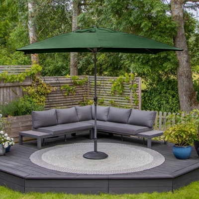 Triton 3M X 2M Aluminium Parasol In Green - image 1