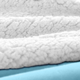 Ameha Sherpa Fleece Blanket Sky Blue Soft Thick & Reversible Plush Warm Comfort Throw Double 150X200Cm - thumbnail 5