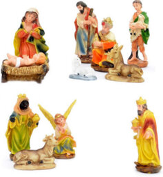 Shatchi Large Handmade Nativity Scene Birth Jesus Wooden Stable Figurine House Sculpture Christmas Decoration Xmas Décor - thumbnail 3