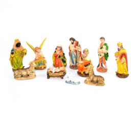 Shatchi Large Handmade Nativity Scene Birth Jesus Wooden Stable Figurine House Sculpture Christmas Decoration Xmas Décor - thumbnail 1