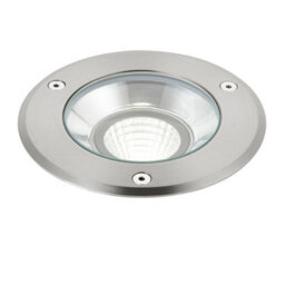 Luminosa Lighting Luminosa Hoxton Outdoor Recessed Ground Light Cool White Ip67 10.5W Matt Black Paint & Brushed Stainless Steel - thumbnail 4