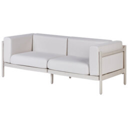 Beliani Garden Lounge Set With Table 4 Seater Ferretti Light Beige - thumbnail 6