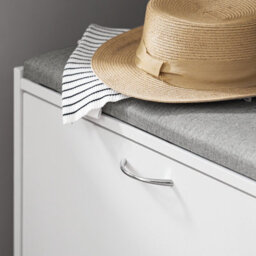 Sobuy Fsr16-Hg, Shoe Storage Bench Shoe Cabinet Flip Drawer Removable Shelves,grey,w60Xd30Xh47 - thumbnail 7