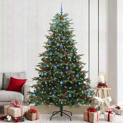Vidaxl Artificial Christmas Tree With Led Strip Lights Green 240 Cm - image 1