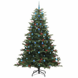 Vidaxl Artificial Christmas Tree With Led Strip Lights Green 240 Cm - thumbnail 4