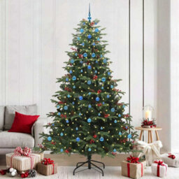 Vidaxl Artificial Christmas Tree With Led Strip Lights Green 240 Cm