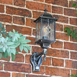 Victorian Outdoor Wall Light With Pir Motion Sensor, Antique Silver - thumbnail 7