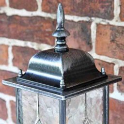 Victorian Outdoor Wall Light With Pir Motion Sensor, Antique Silver - thumbnail 4