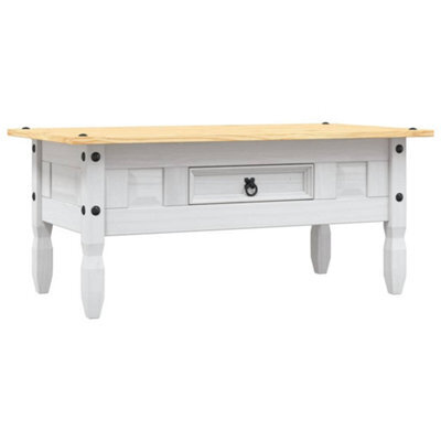 Vidaxl Coffee Table Mexican Pine Corona Range White 100X55X45 Cm - image 1