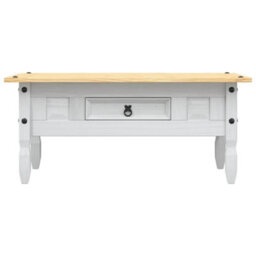 Vidaxl Coffee Table Mexican Pine Corona Range White 100X55X45 Cm - thumbnail 4