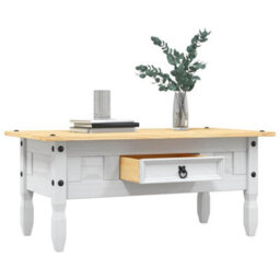 Vidaxl Coffee Table Mexican Pine Corona Range White 100X55X45 Cm - thumbnail 2