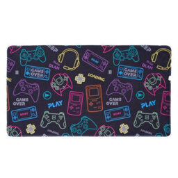OHS Kids Rug Supersoft Washable Gaming Rugs Bedroom Mat, Black - 65 X 120Cm - thumbnail 9