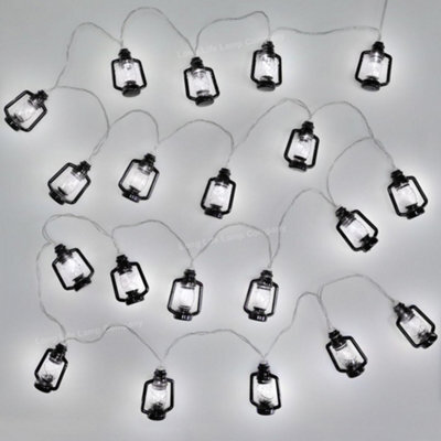 Long Life Lamps Company Outdoor Or Indoor Mini Lantern 20 Led String Lights Ip44 Mains Powered 6000K Lansl02 - image 1