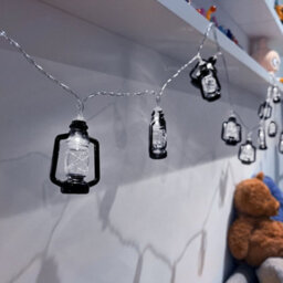 Long Life Lamps Company Outdoor Or Indoor Mini Lantern 20 Led String Lights Ip44 Mains Powered 6000K Lansl02 - thumbnail 7
