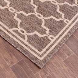 Natural Outdoor Rug, Geometric Stain-Resistant Rug For Patio Garden Balcony, Modern Outdoor Area Rug-80Cm X 150Cm - thumbnail 3