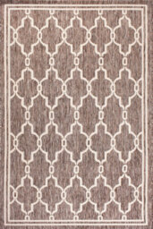 Natural Outdoor Rug, Geometric Stain-Resistant Rug For Patio Garden Balcony, Modern Outdoor Area Rug-80Cm X 150Cm - thumbnail 1