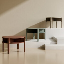 Furniture To Go Tobago Round Coffee Table With Open Shelf In Terracotta - thumbnail 5