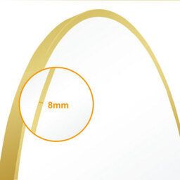 Sline 70Cm Round Mirror With Gold Aluminium Frame Suitable For Home Decor,bathroom And Dressing Table - thumbnail 3