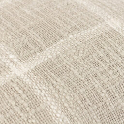 Yard Beni Check Fringed Polyester Filled Cushion, Stone/natural, 45 X 45Cm - thumbnail 5