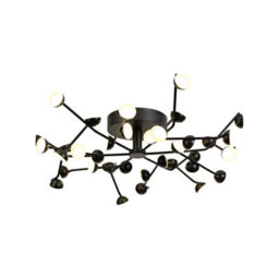 Luminosa Lighting Luminosa Adn 36 Light Ceiling, Round 74Cm, 100W Led, 3000K, 7250Lm, Black, 3Yrs Warranty - thumbnail 1