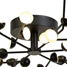 Luminosa Lighting Luminosa Adn 36 Light Ceiling, Round 74Cm, 100W Led, 3000K, 7250Lm, Black, 3Yrs Warranty - thumbnail 4